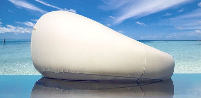 Inflatable Round Day Bed - Beige