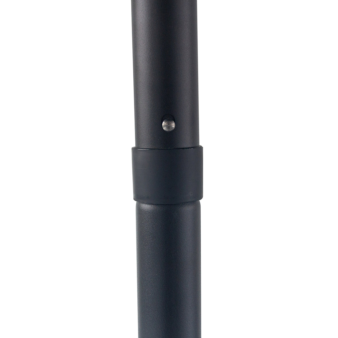 Midnight 3m Aluminium Umbrella with Scallop Edge and Cover - Black with White Trim