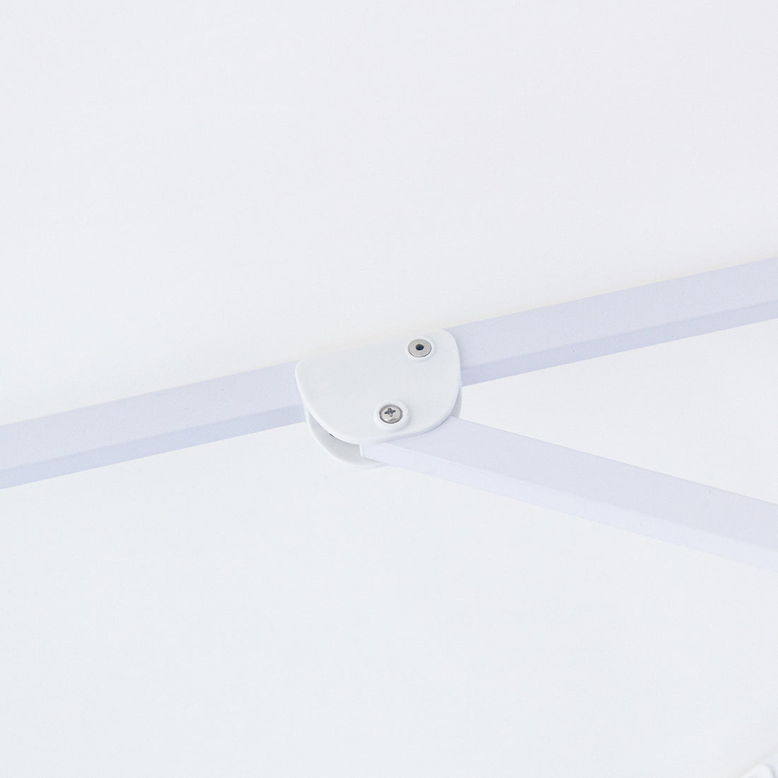 Palermo 3m Aluminium Umbrella with Scallop Edge and Cover - White with Black Trim