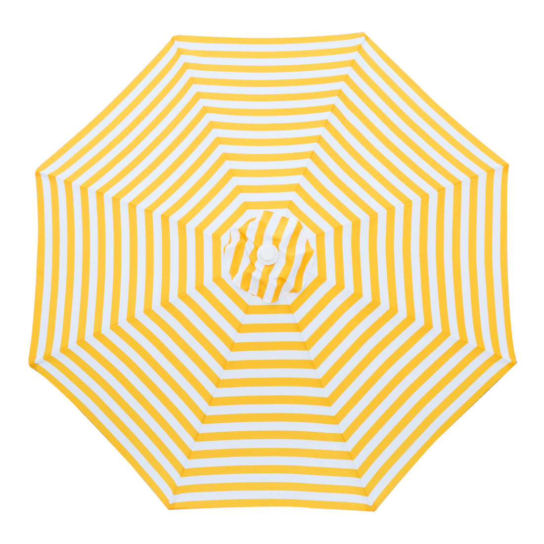 Santorini - 2m square navy and white aluminium umbrella with cover - Billy Fresh