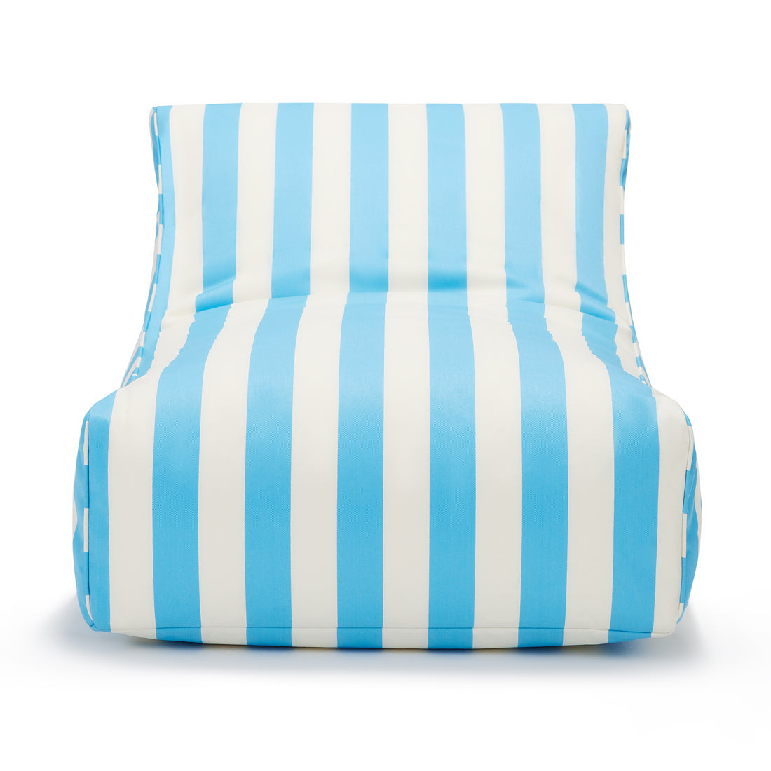 Chill Out Outdoor Beanbag Light Blue and White Stripe