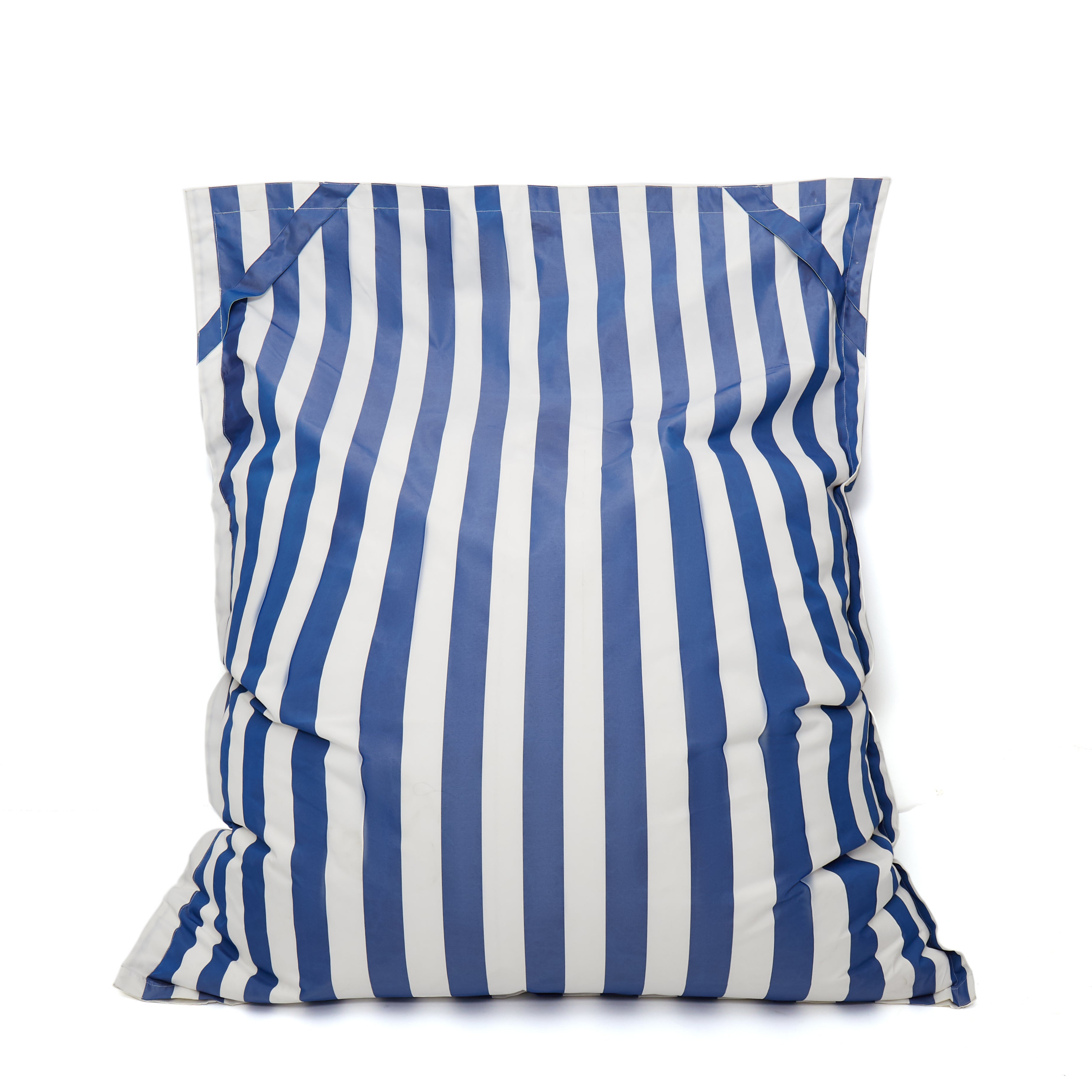 Lazy Days Floating Outdoor Beanbag - Navy & White Stripe
