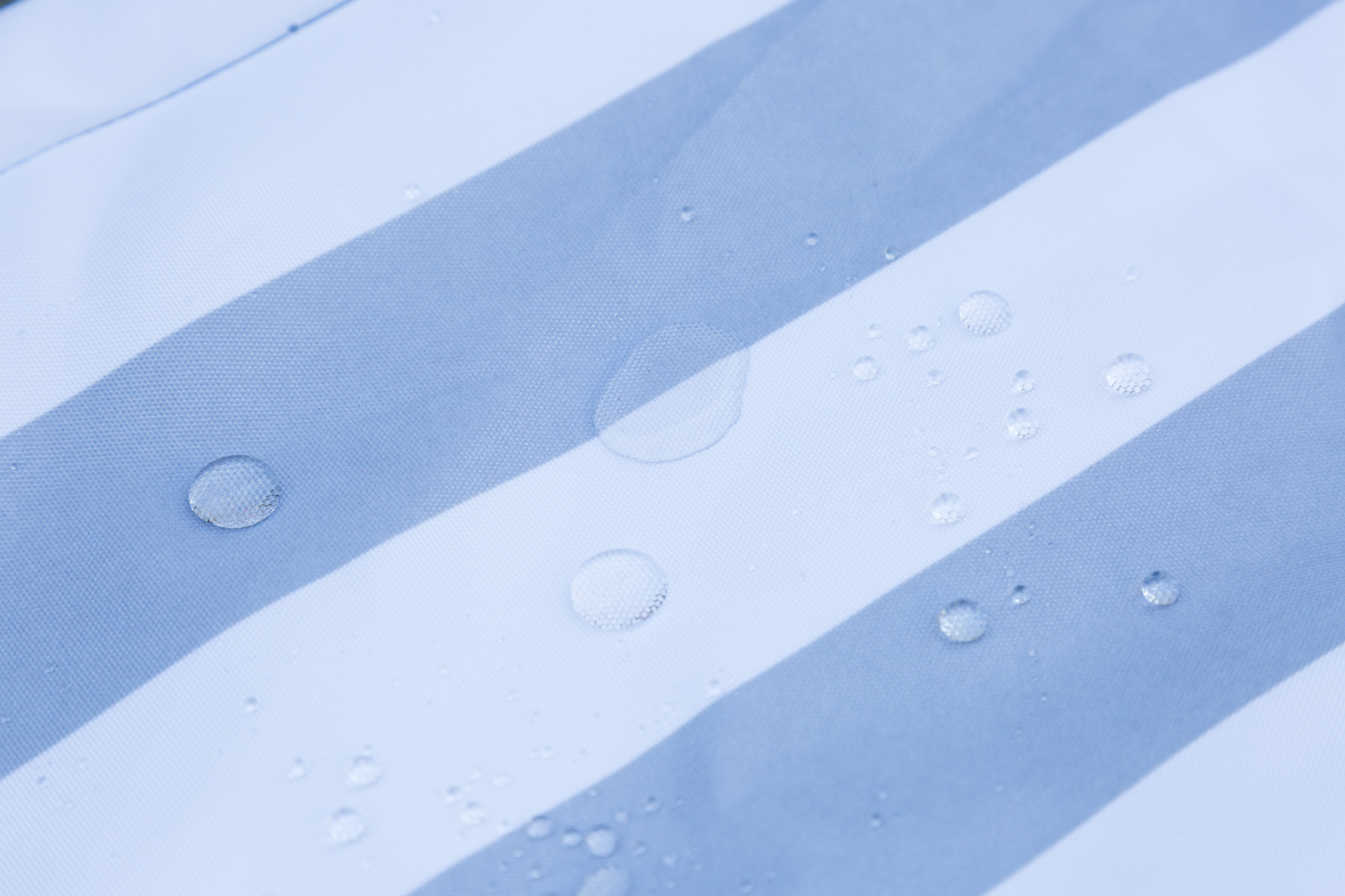 2m Replacement Bamboo Umbrella Canopy & Cover - Grey/White