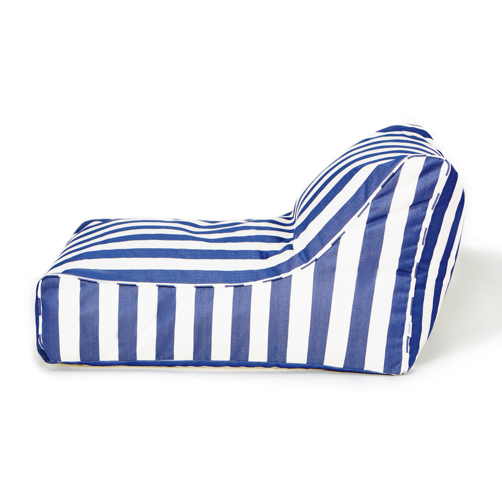 Chill Out Outdoor Beanbag Blue and White Stripe - Billy Fresh