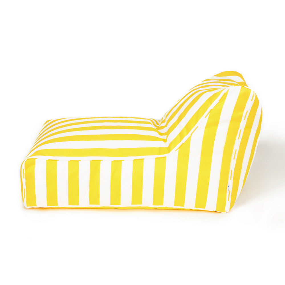 Chill Out Outdoor Beanbag Yellow and White Stripe - Billy Fresh