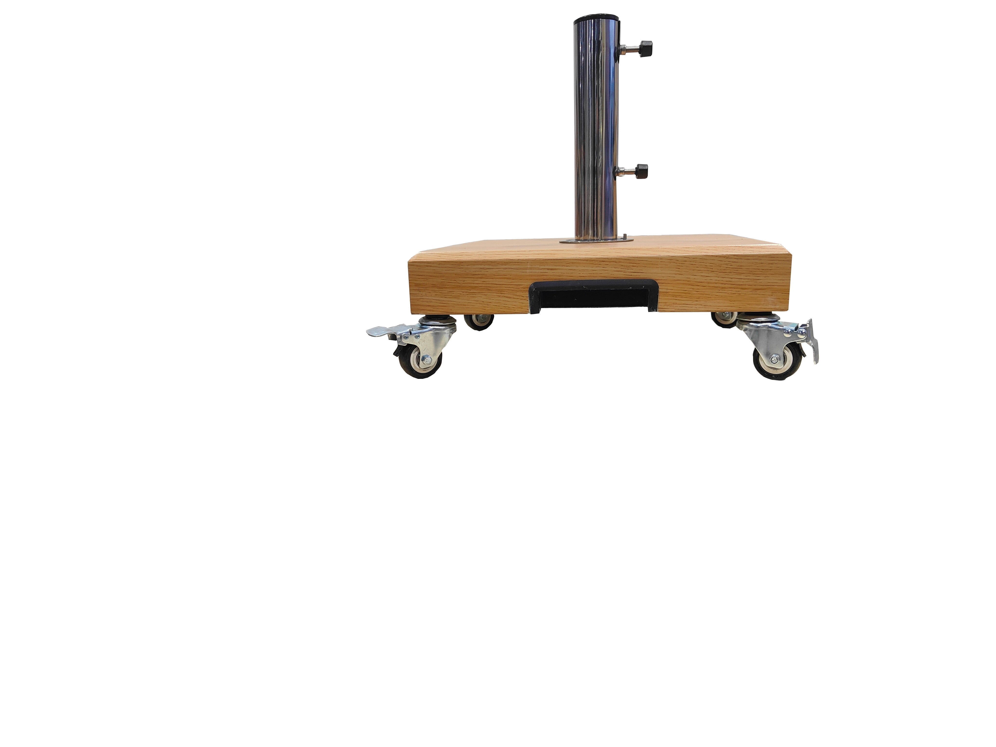 25kg Aluminium Umbrella Base - Timber-Look