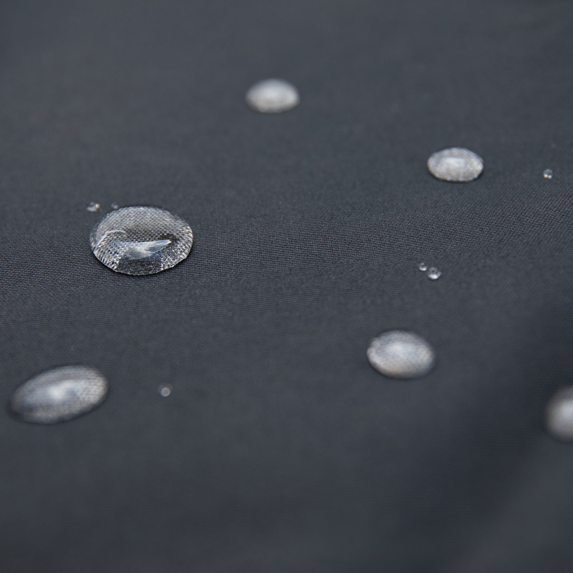 Black 2m Aluminium Umbrella with Cover - Timber-Look Frame