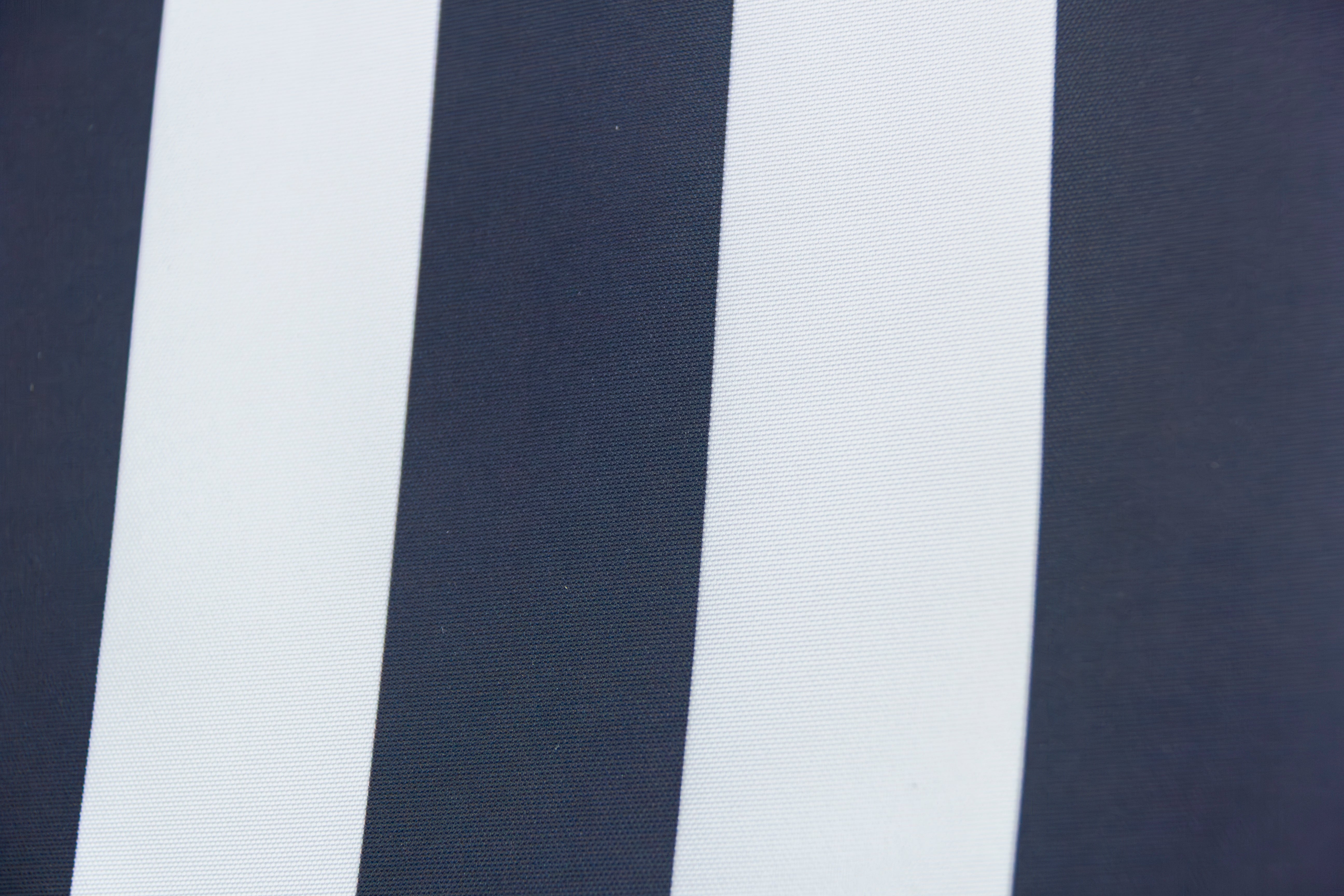 3m Deluxe Bamboo Umbrella with Cover - Black & White Stripe