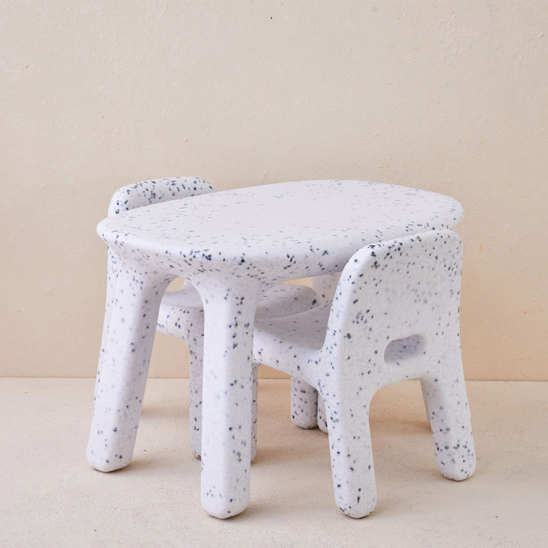 Odie Kids 3pc Table and Chair Set - Black Sprinkle - Odie Home