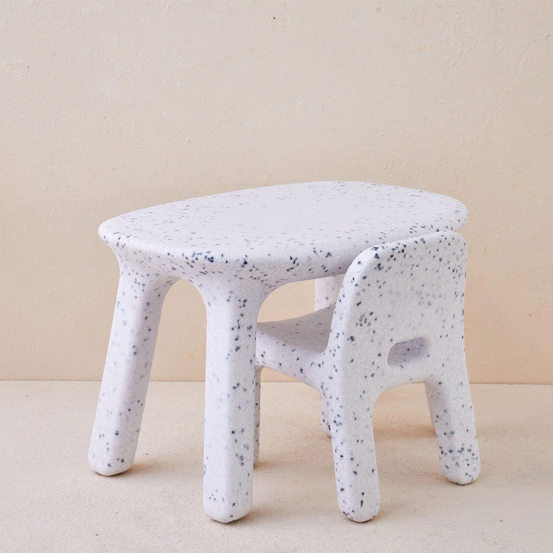 Odie Kids 3pc Table and Chair Set - Black Sprinkle - Odie Home