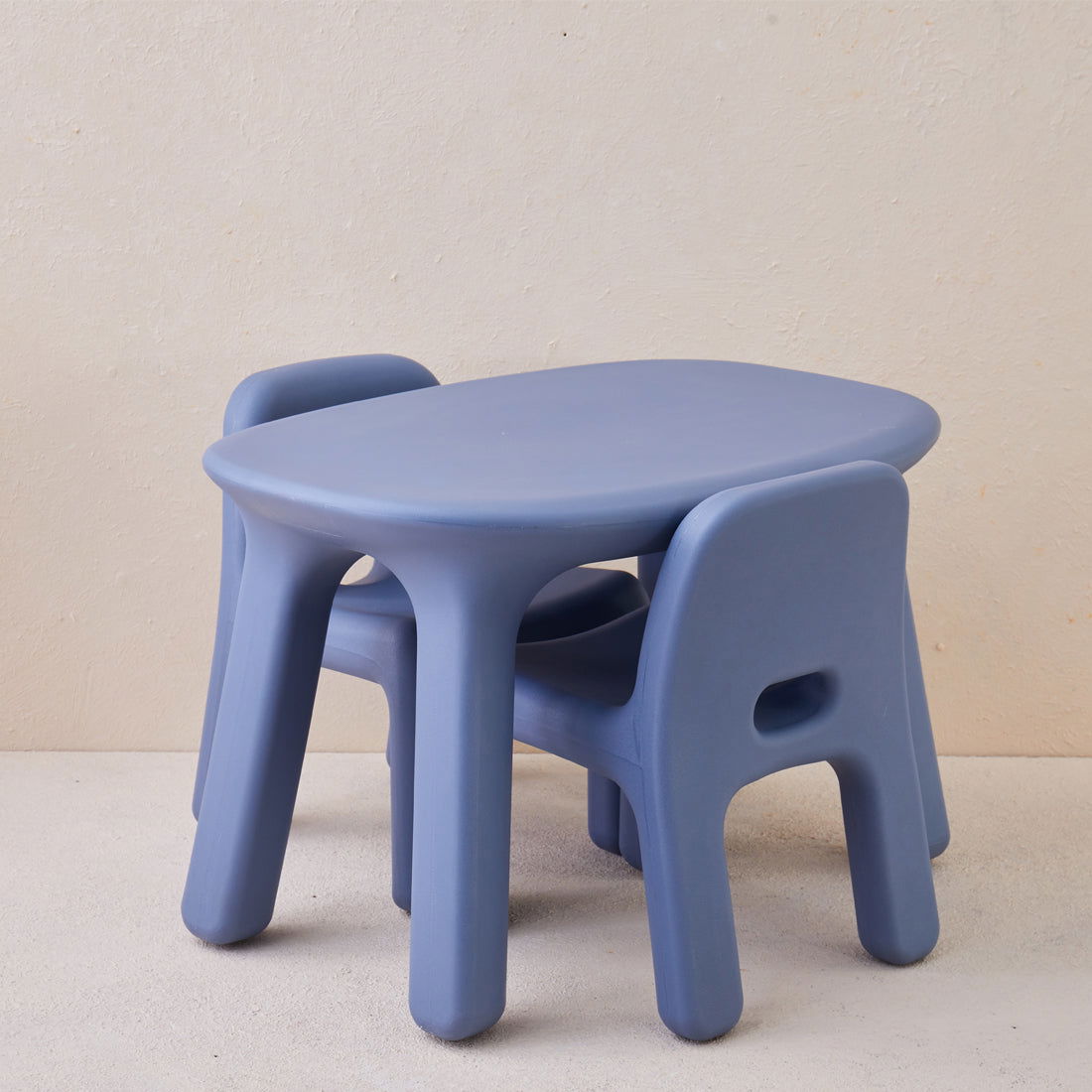 Odie Kids 3pc Table and Chair Set - Blue - Odie Home