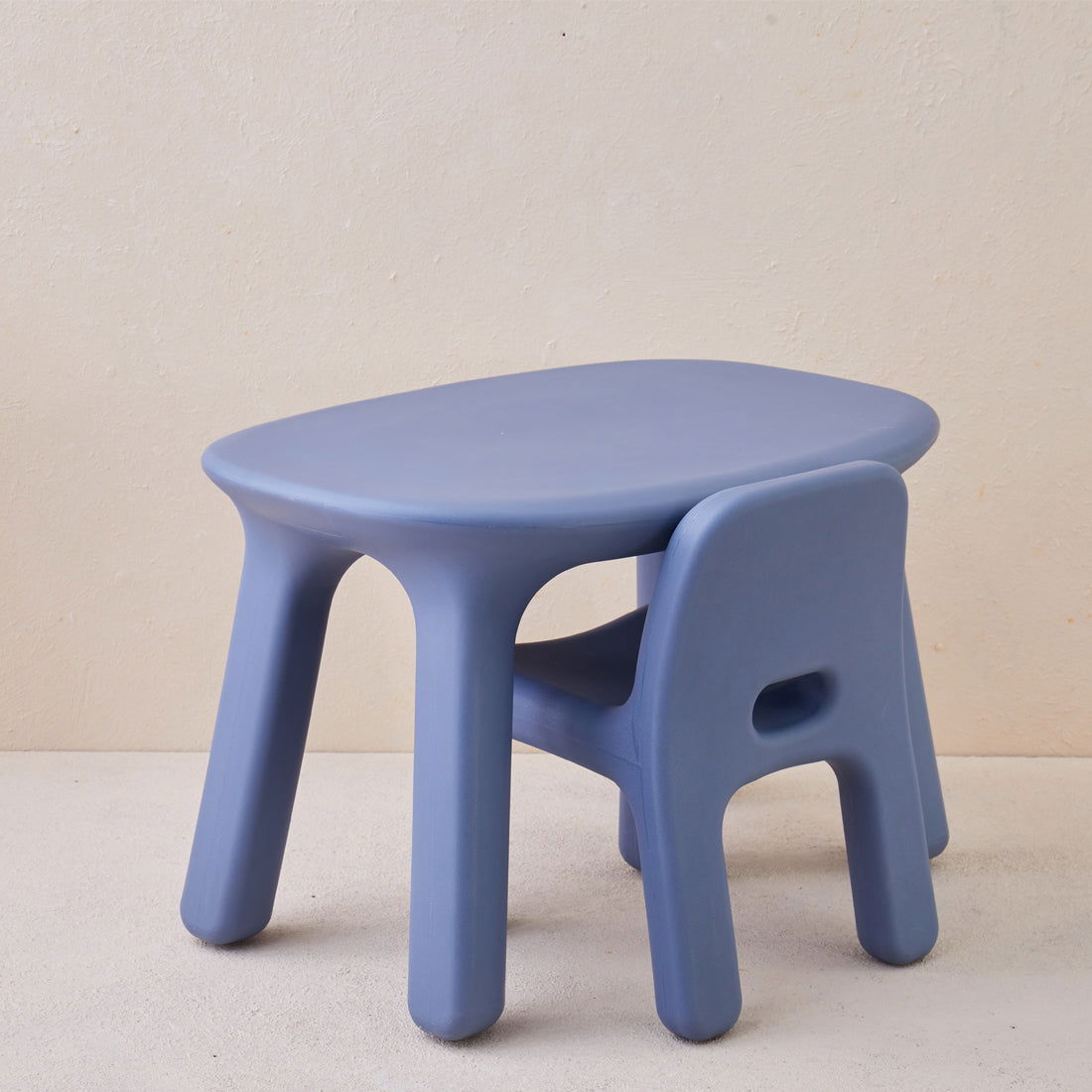 Odie Kids 3pc Table and Chair Set - Blue - Odie Home