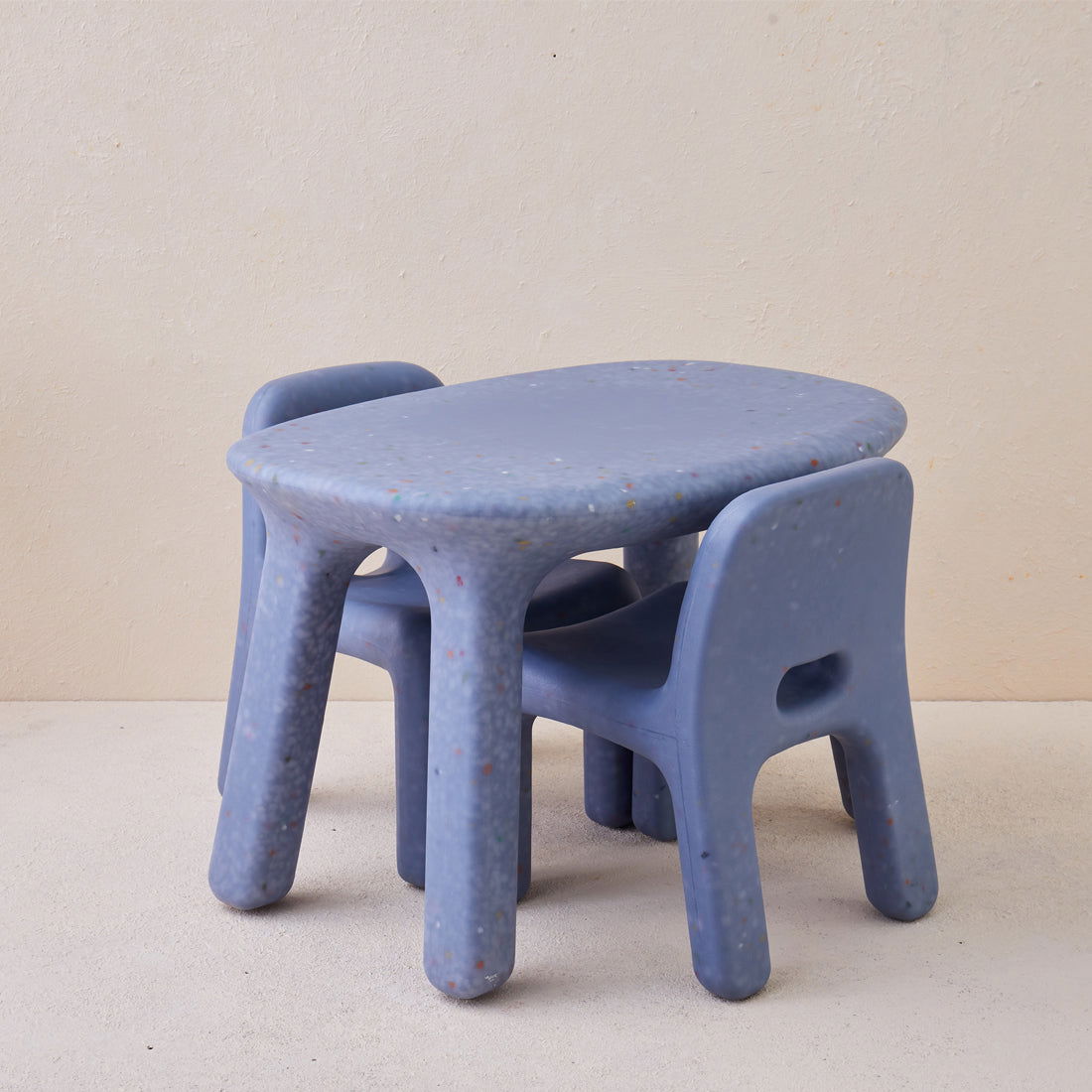 Odie Kids 3pc Table and Chair Set - Blue Sprinkle - Odie Home