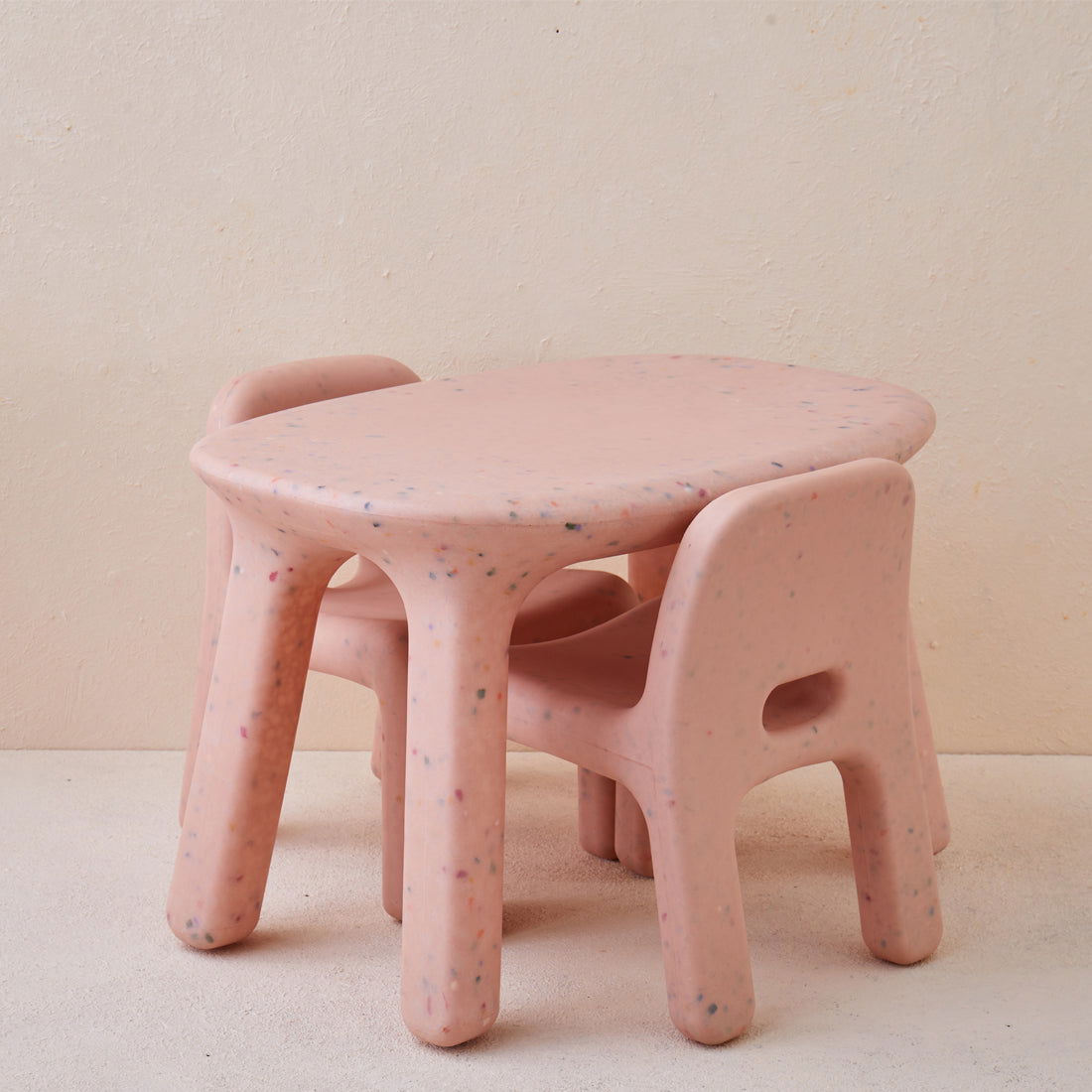 Odie Kids 3pc Table and Chair Set - Pink Sprinkle - Odie Home