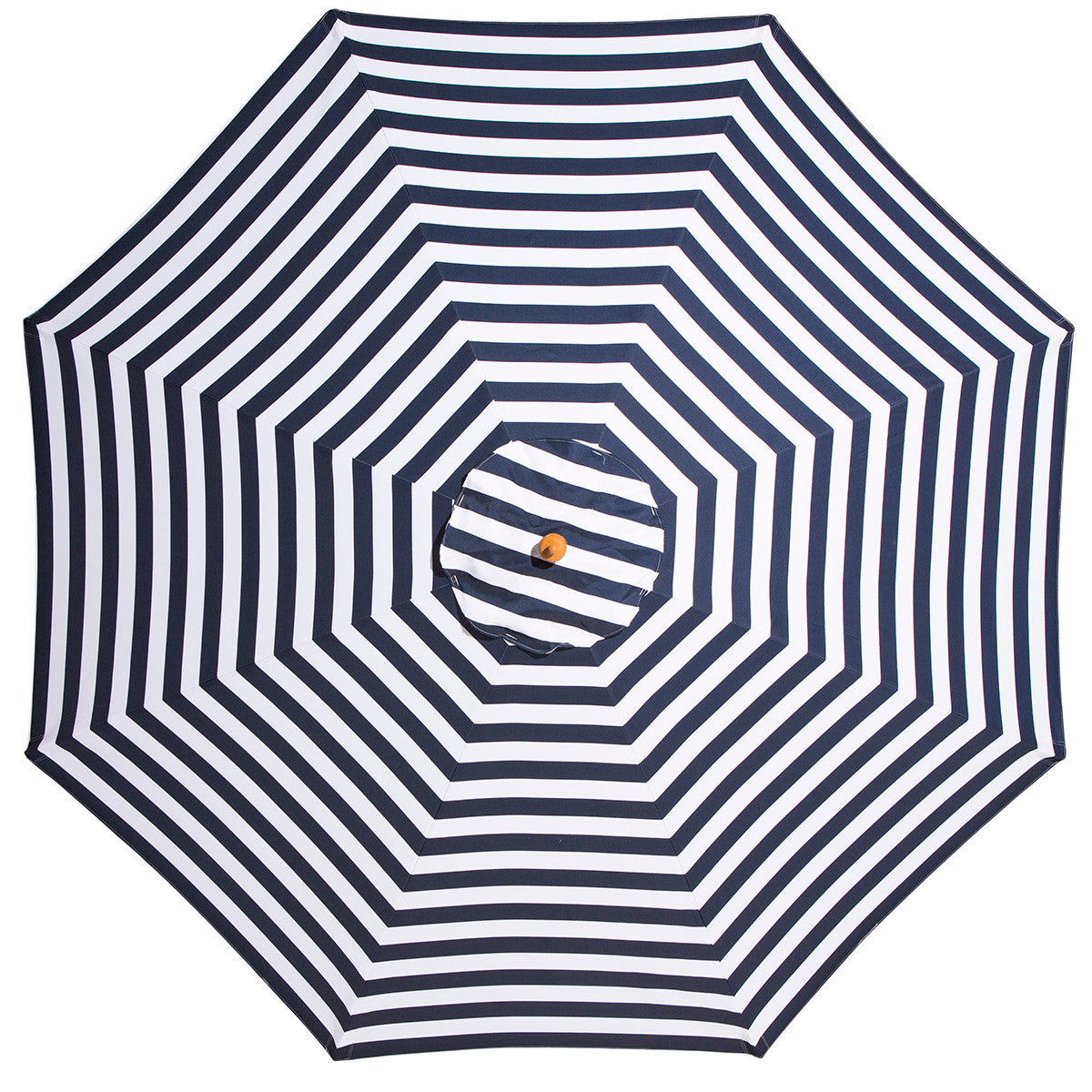St. Tropez - 3m diameter navy and white striped umbrella with cover - Billy Fresh