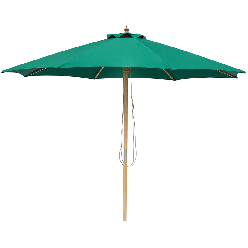 Emerald Green 3m diameter market umbrella with cover