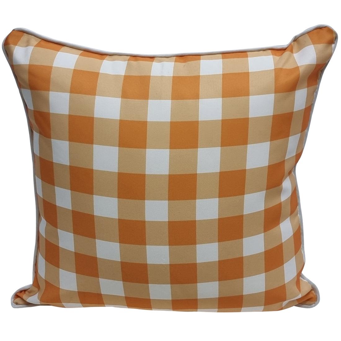 Mango gingham outdoor cushion