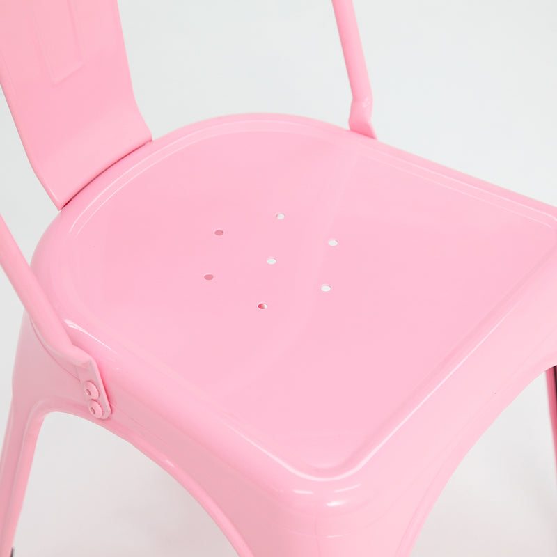 Paris Tolix Chair Pink x4