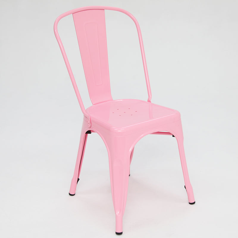 Paris Tolix Chair Pink x4