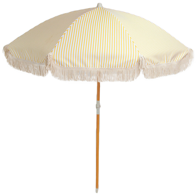 Banana Yellow Vintage beach umbrella