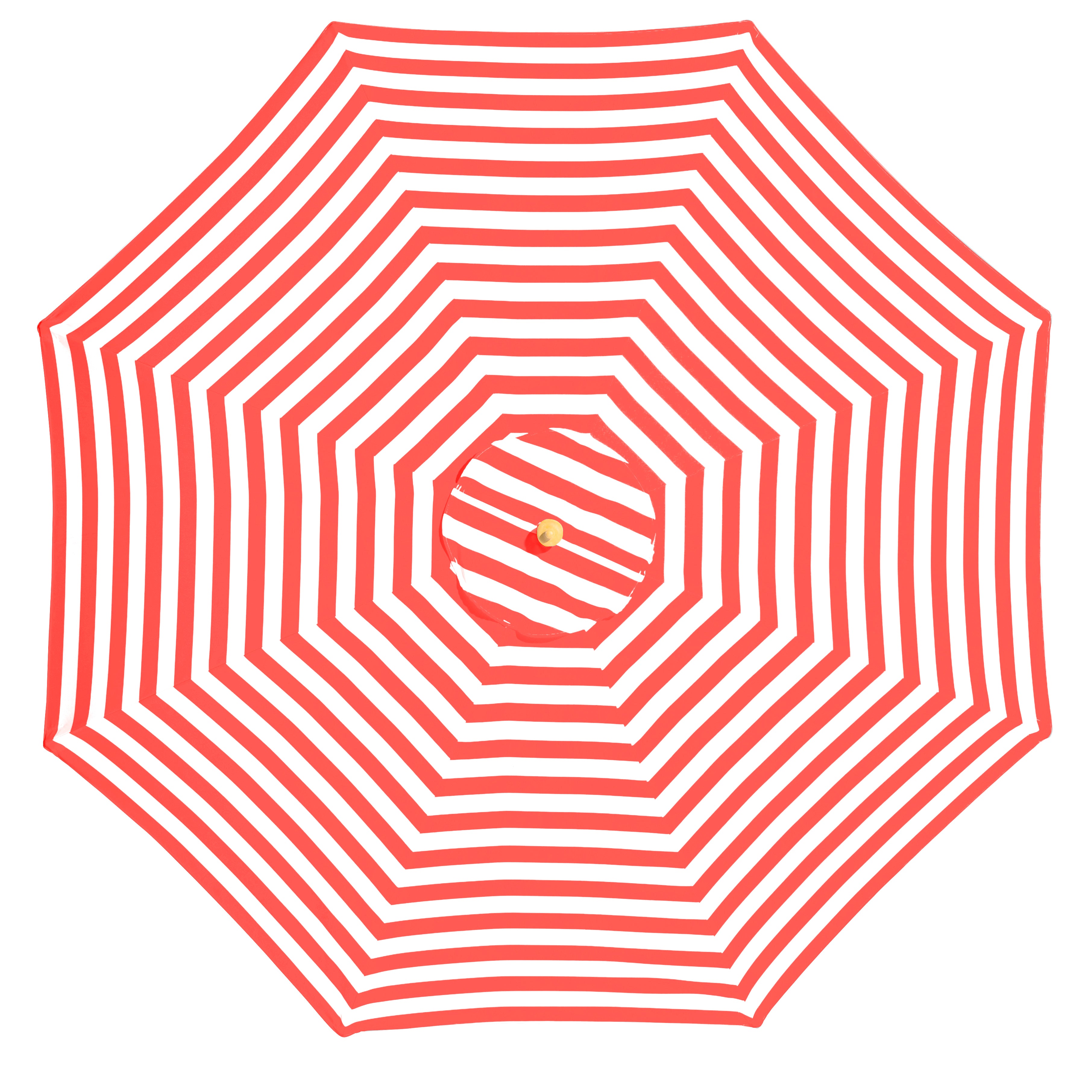 Monte Carlo - 3m diameter red and white stripe umbrella with cover - Billy Fresh