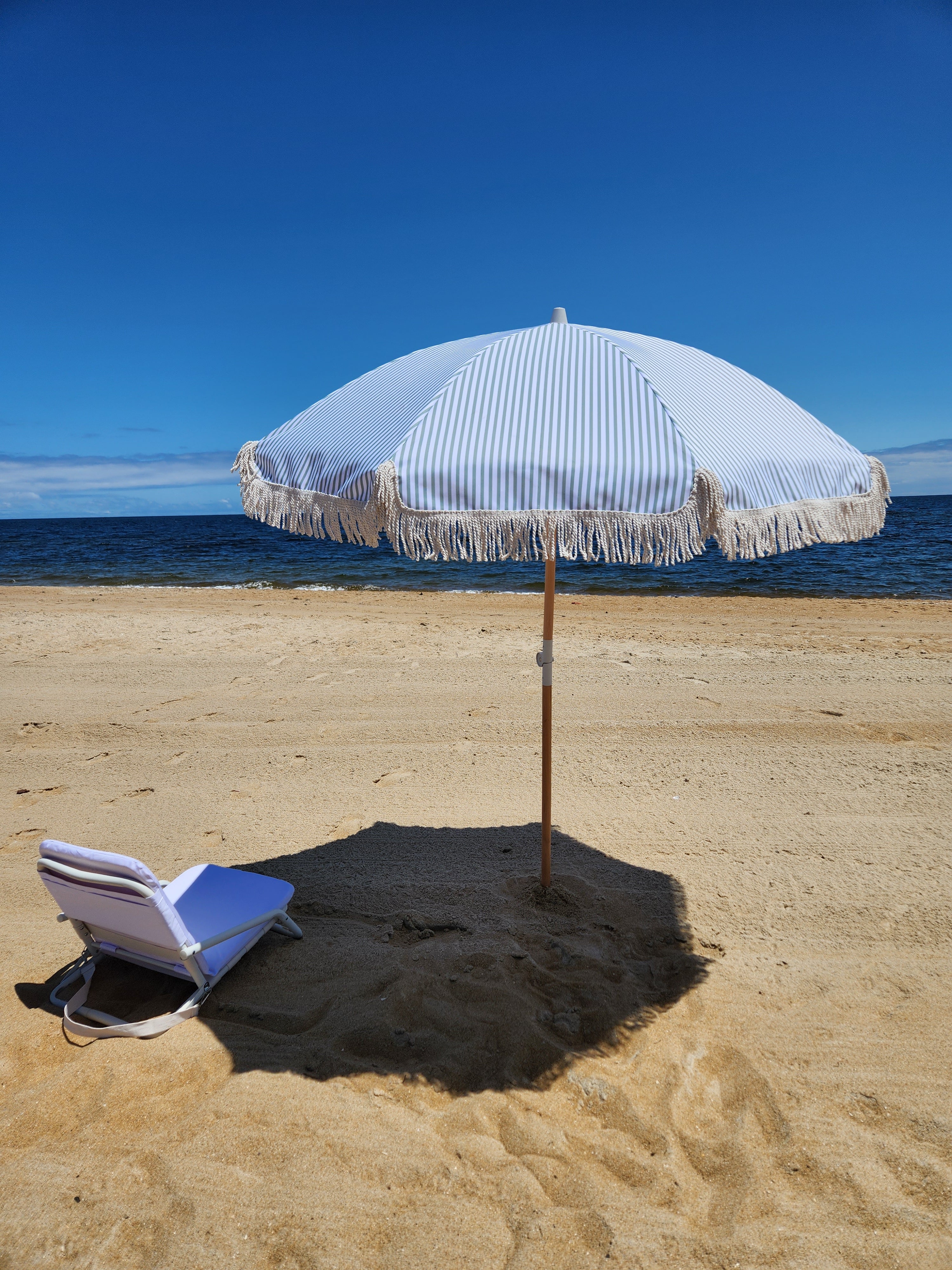 Beach Chairs and Umbrellas
