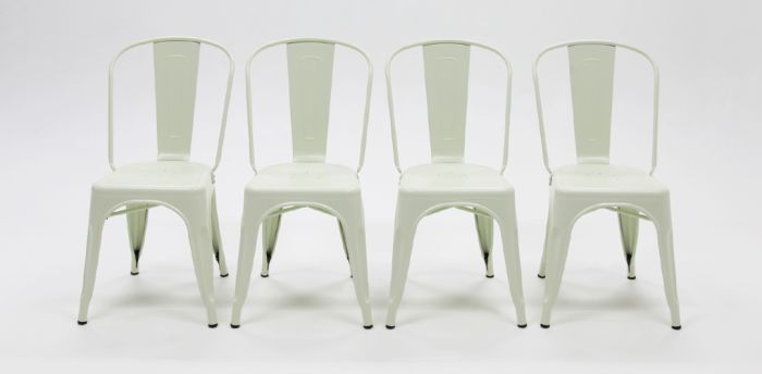Paris Tolix Chair Cream x 4 - Billy Fresh