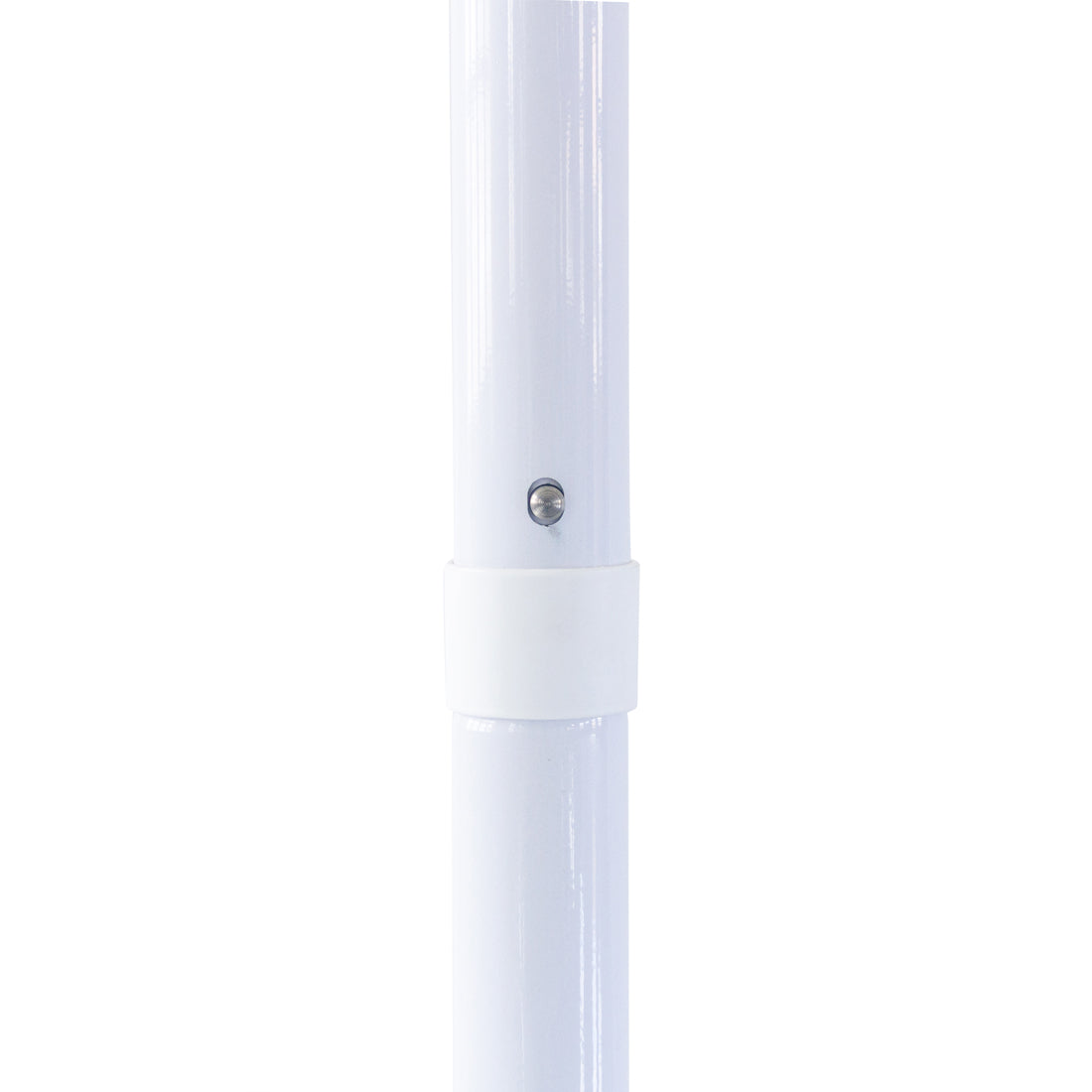 Nautical - 3m octagonal aluminium umbrella with flap and cover - Blue with white trim
