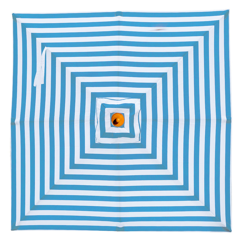 Daydream blue and white stripe-2m square  umbrella with cover - Billy Fresh