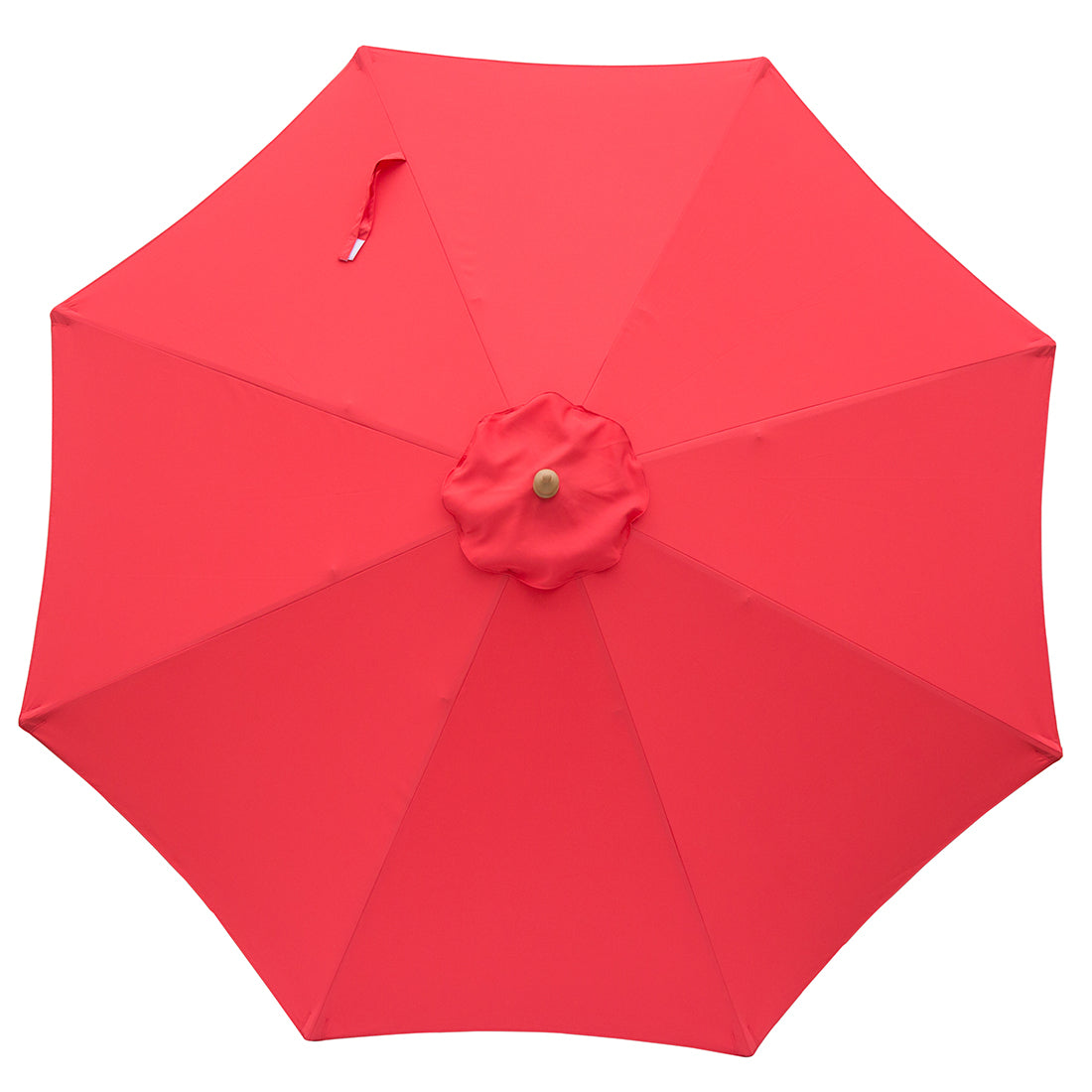 Red 3m diameter market umbrella with cover - Billy Fresh