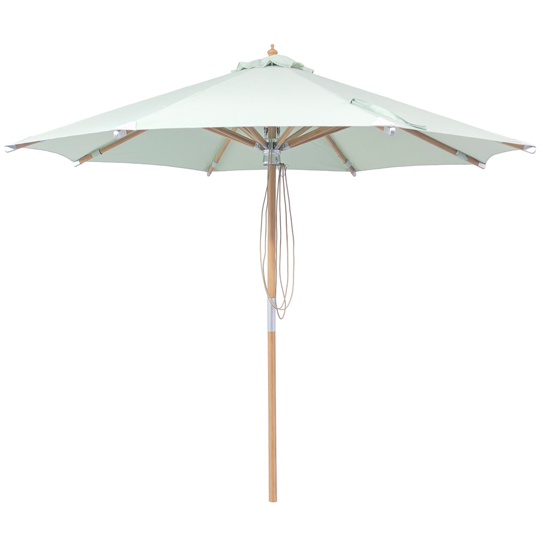 3m Deluxe Bamboo Umbrella with Cover - Sage