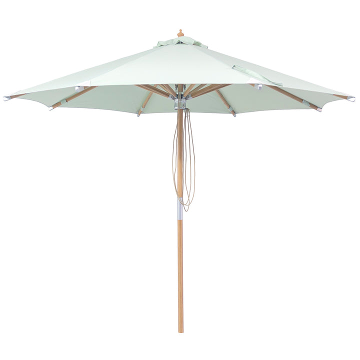 3m Deluxe Bamboo Umbrella with Cover - Sage