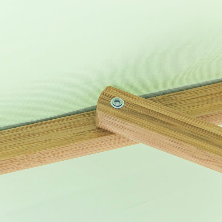 3m Deluxe Bamboo Umbrella with Cover - Sage