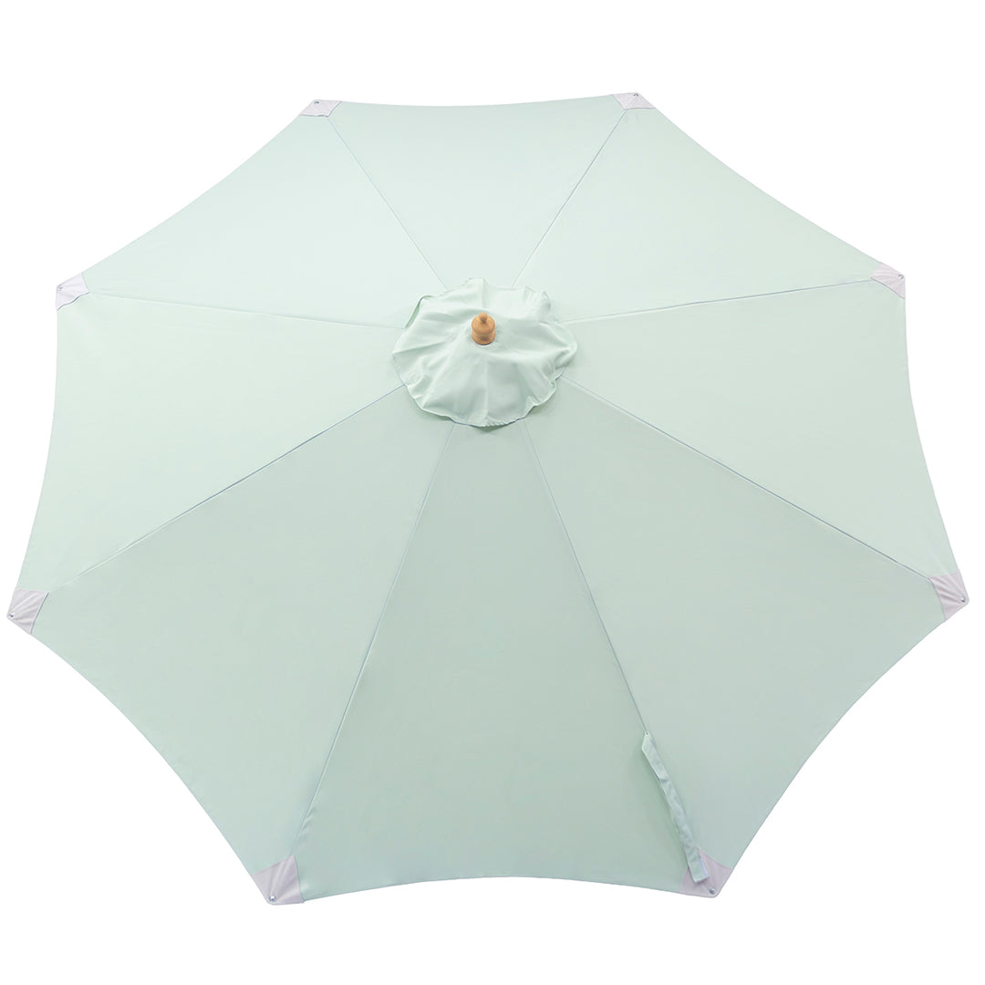 3m Deluxe Bamboo Umbrella with Cover - Sage