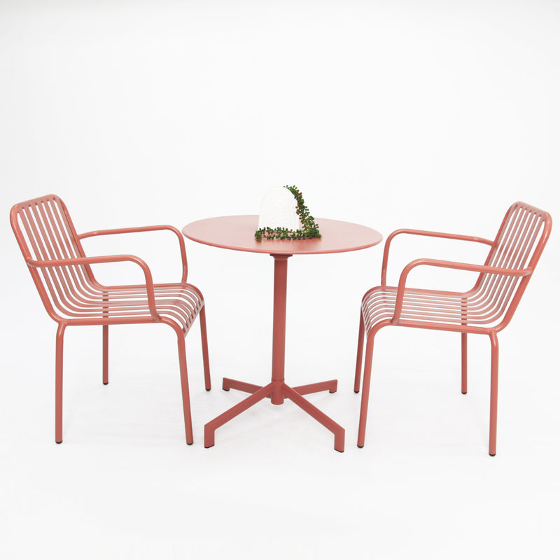 Bistro 3 piece cafe set -Peach