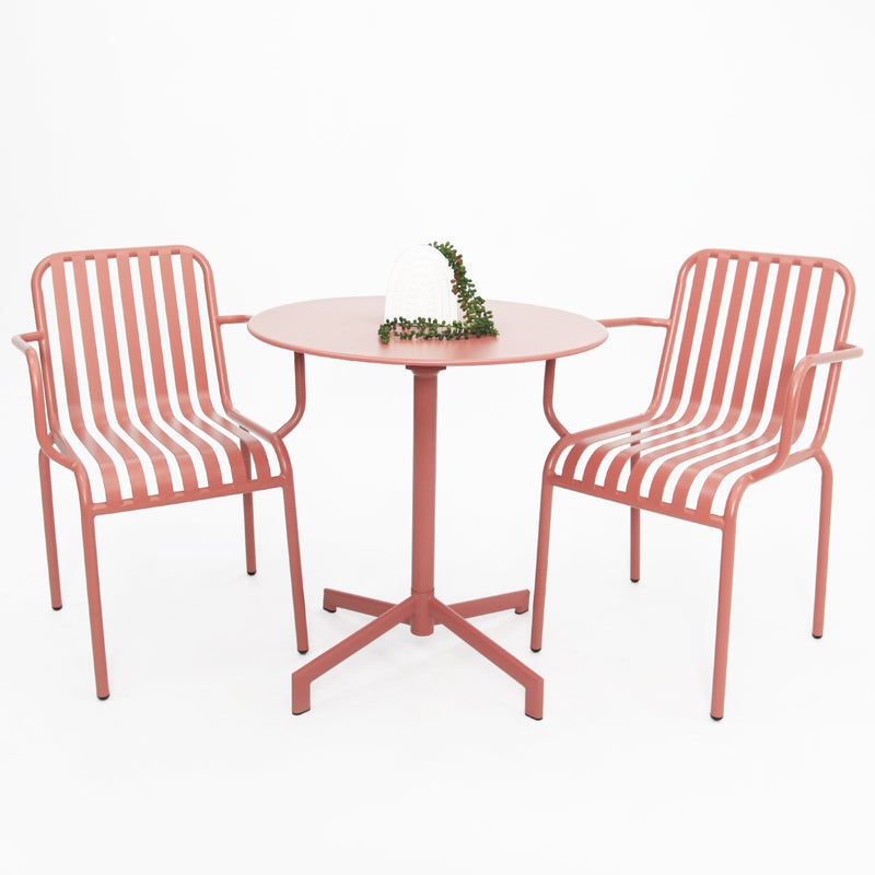 Bistro 3 piece cafe set -Peach