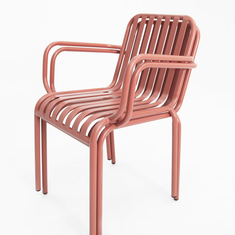 Bistro cafe chairs x 2-Peach