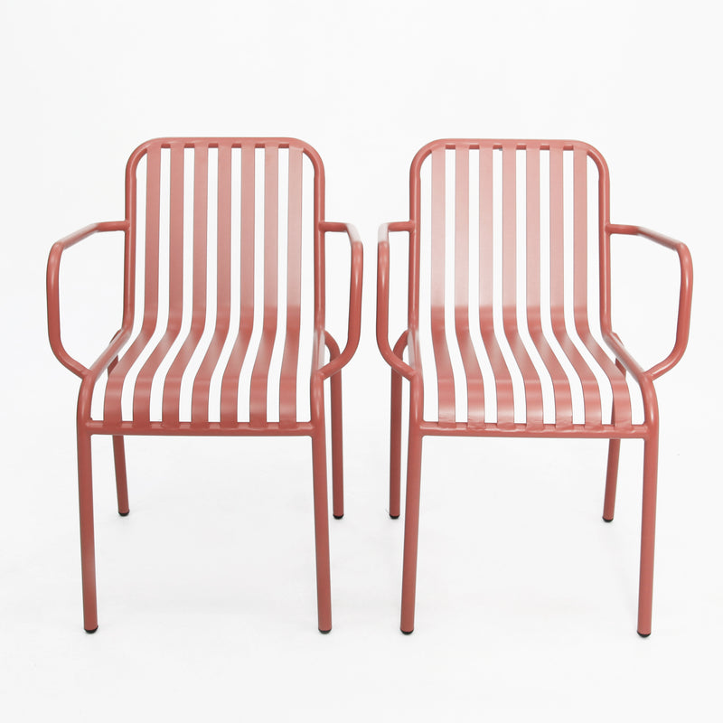 Bistro cafe chairs x 2-Peach
