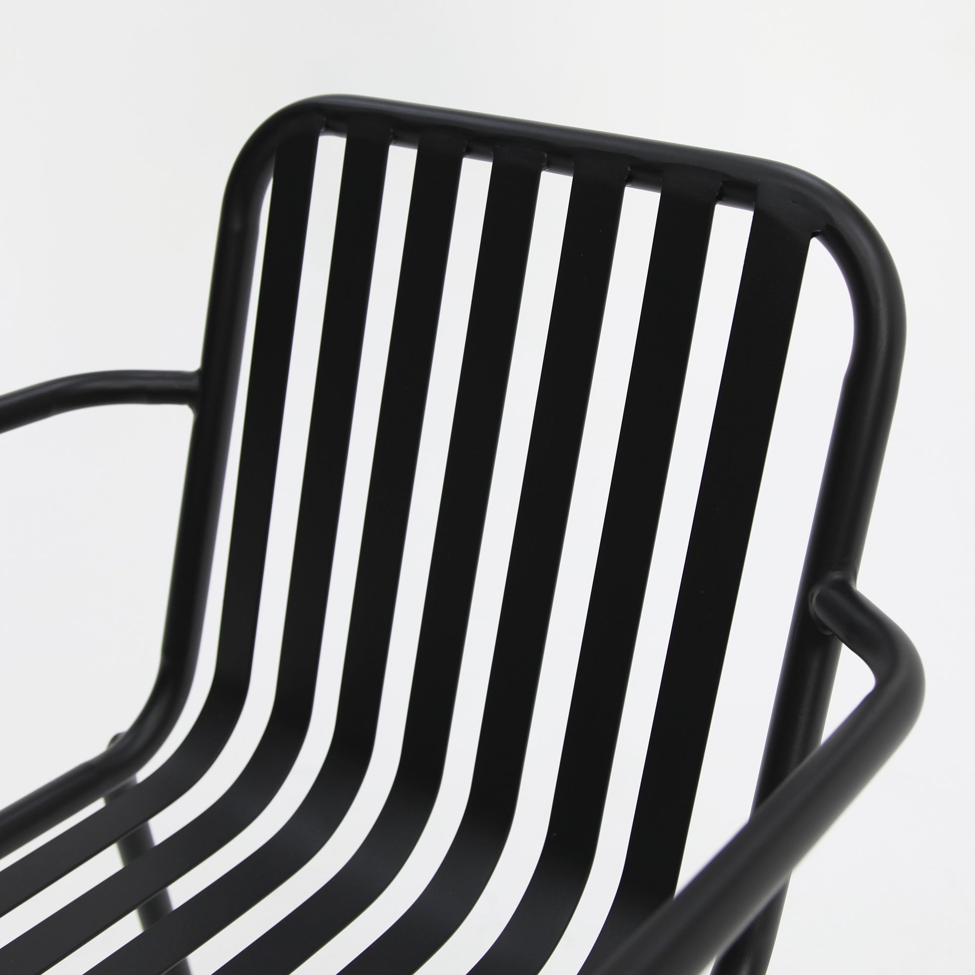 Bistro cafe chairs x 2-Black
