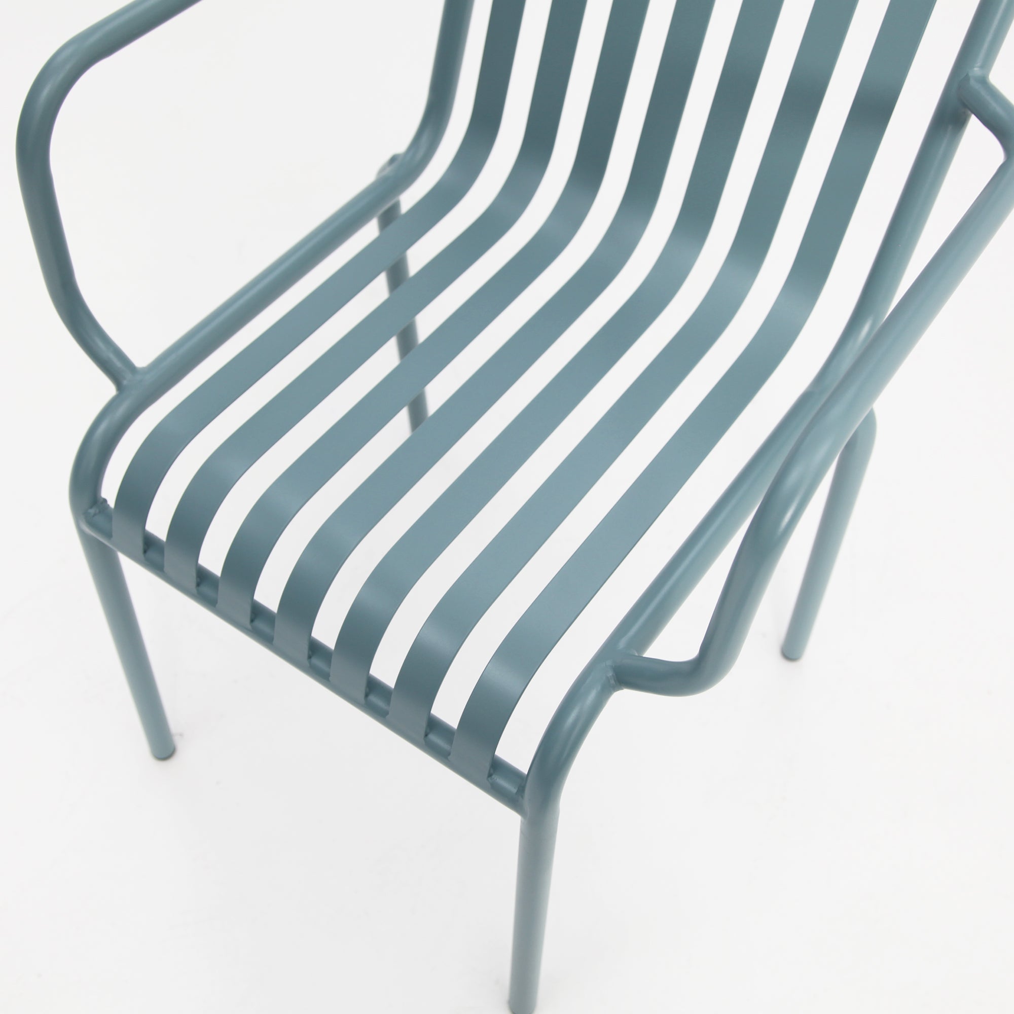 Bistro cafe chairs x 2-Blue