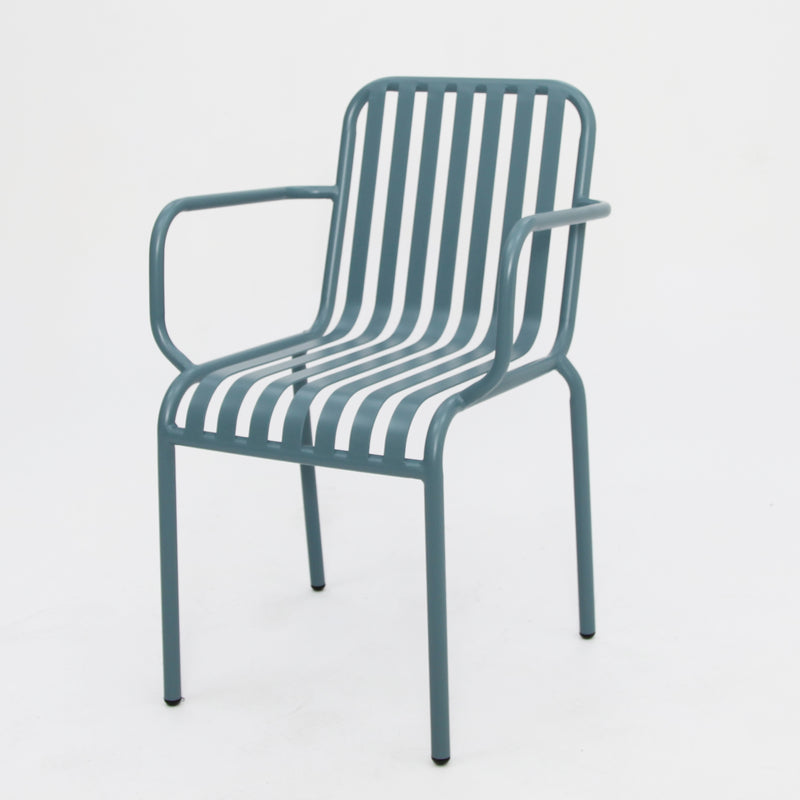 Bistro cafe chairs x 2-Blue