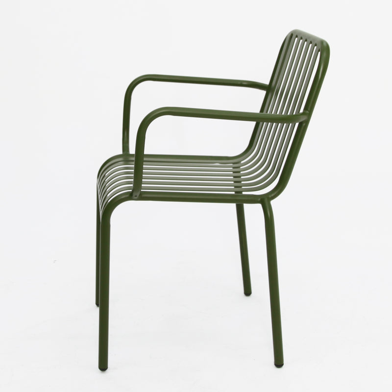 Bistro cafe chairs x 2-Green
