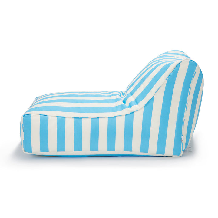 Chill Out Outdoor Beanbag - Light Blue &amp; White Stripe