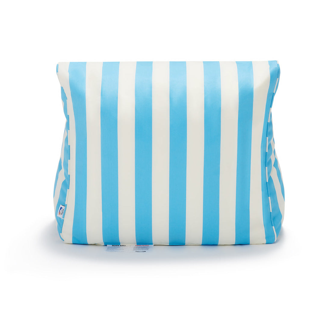 Chill Out Outdoor Beanbag - Light Blue &amp; White Stripe