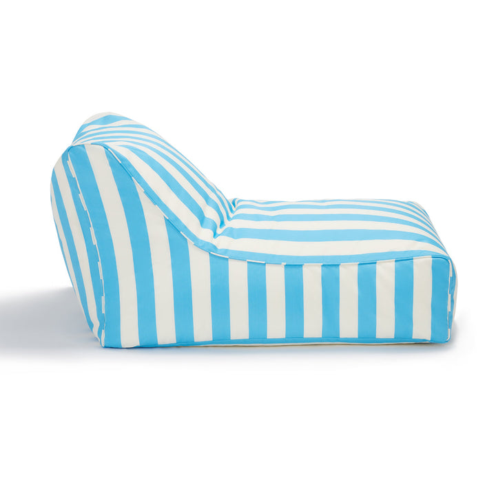 Chill Out Outdoor Beanbag - Light Blue &amp; White Stripe