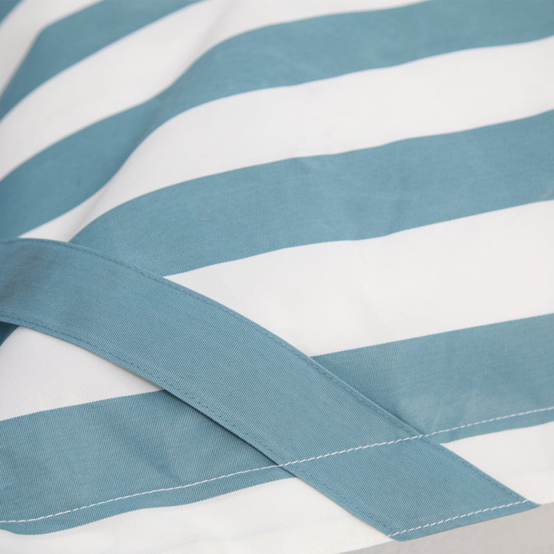 Lazy Days Floating Outdoor Beanbag Turquoise and White Stripe