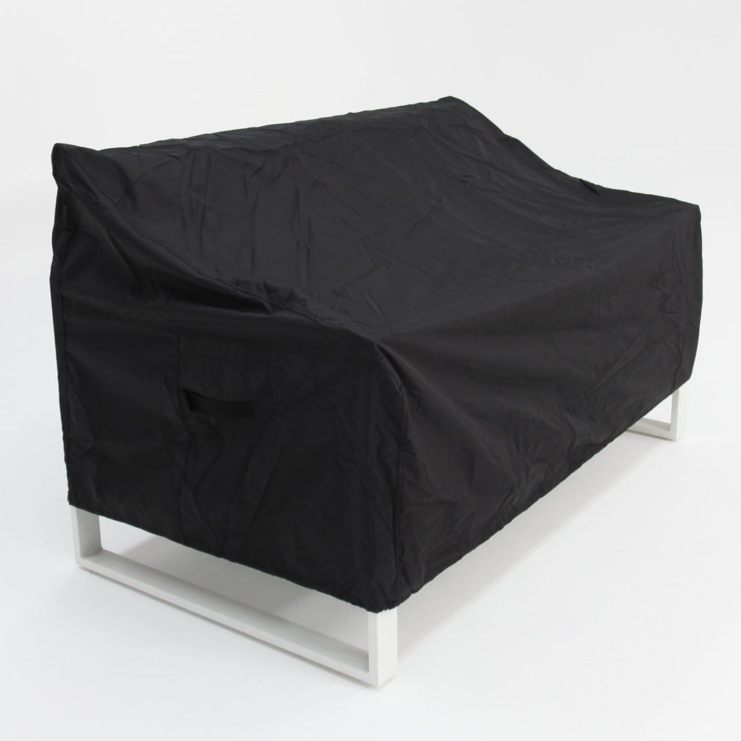 2-Seater Lounge Outdoor Cover - Black - Billy Fresh