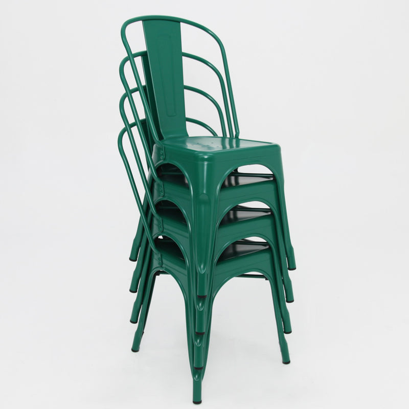 Paris Tolix Chair Green x 4