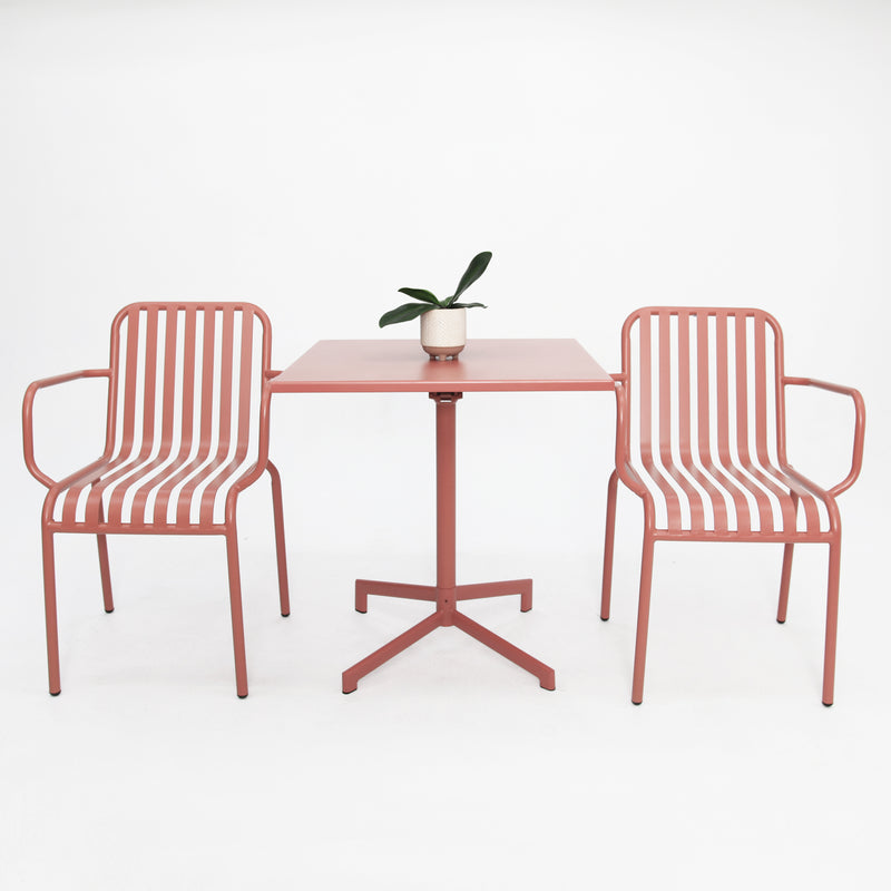 Regent 3 piece cafe set -Peach