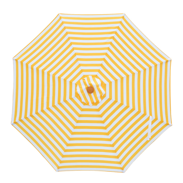 3m Replacement Aluminium Umbrella Canopy &amp; Cover - Yellow/White